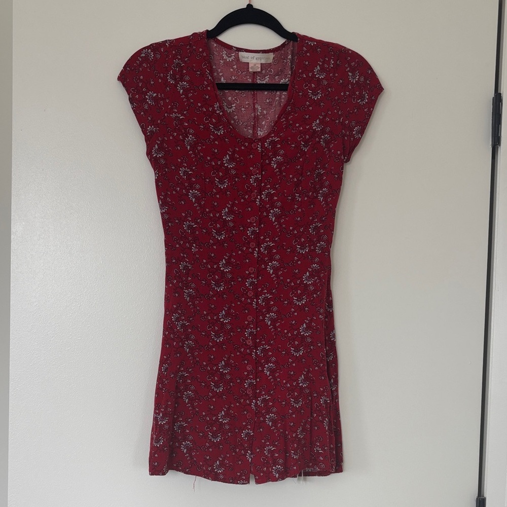Red Floral Dress